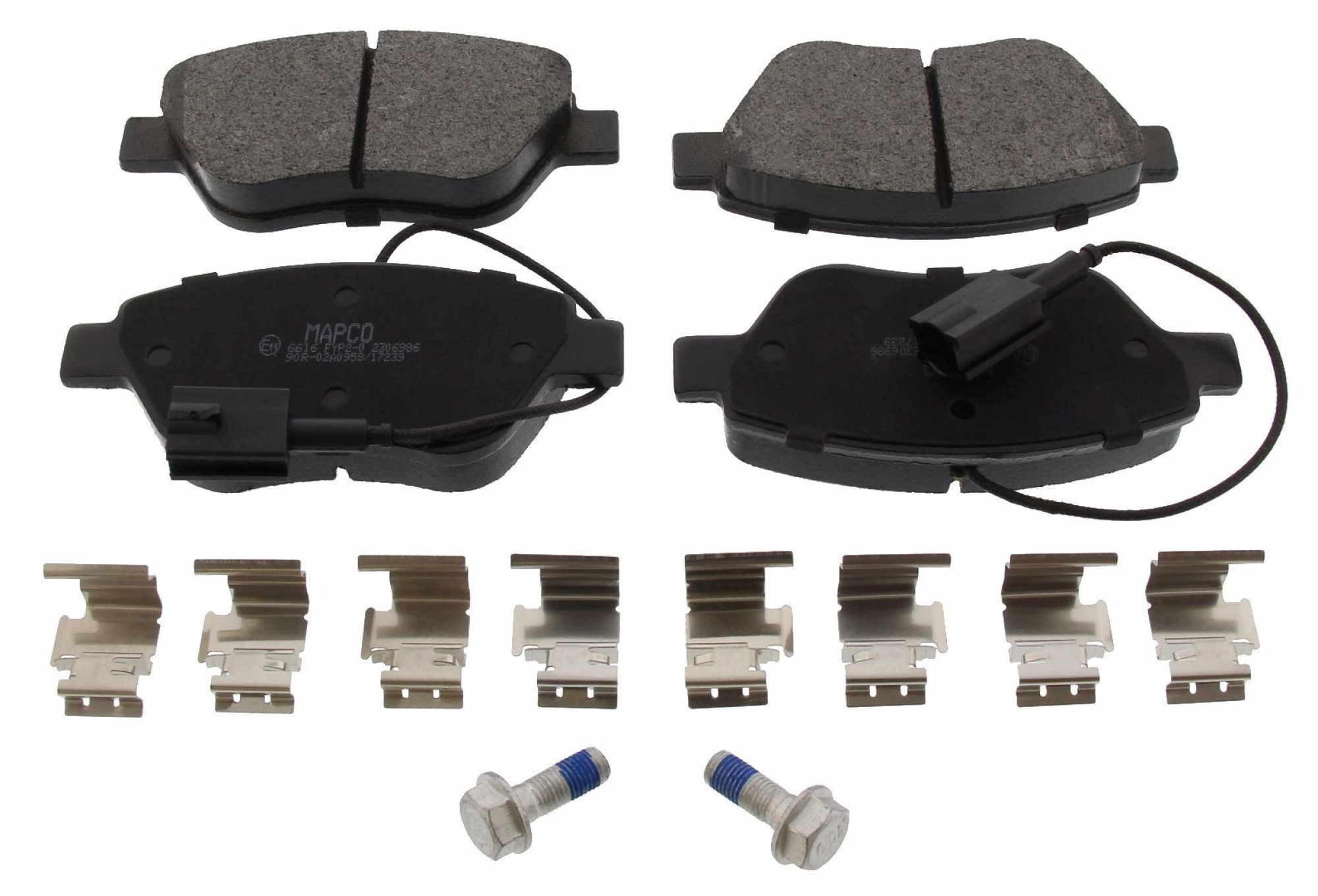 Bremsbelagsatz, Scheibenbremse, Vorderachse, ABARTH, ALFA ROMEO, FIAT