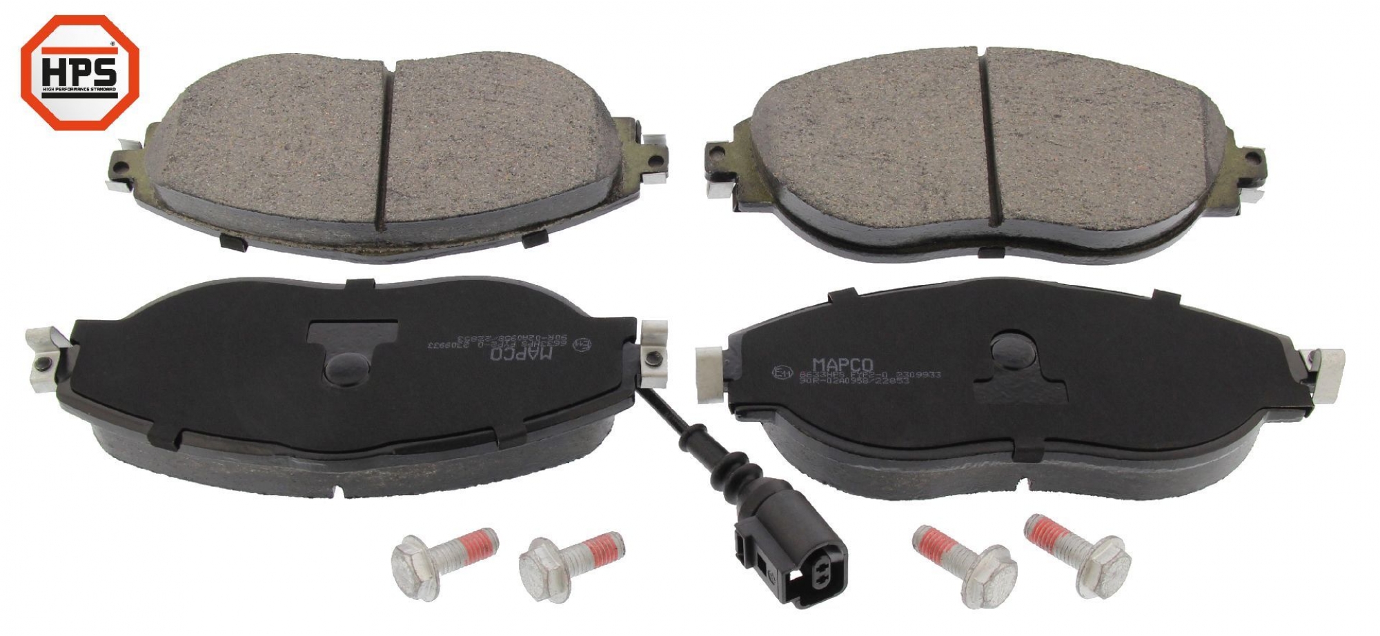 HPS-Carbon-Bremse, Bremsbelagsatz, VA, VW Golf VII, PASSAT