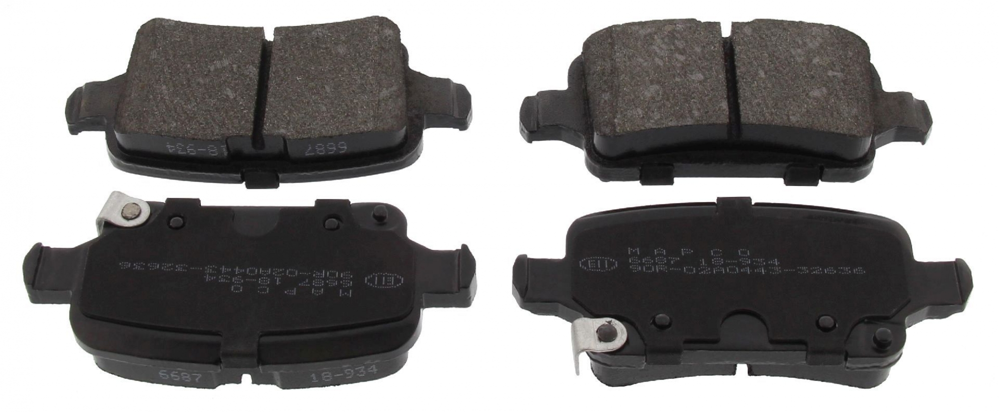 Bremsbelagsatz, Scheibenbremse, Hinterachse, OPEL, VAUXHALL