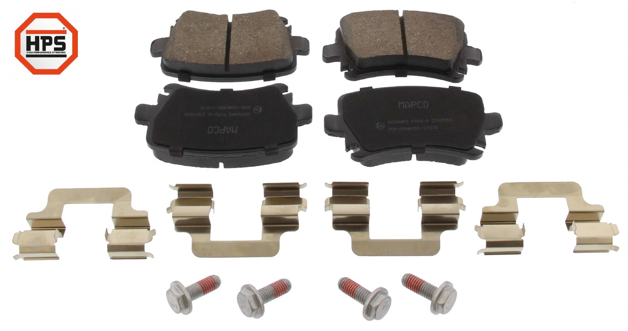 HPS-Carbon-Bremse, Bremsbelagsatz, HA, Audi A3, VW Golf V, TOURAN, CADDY III, JETTA I