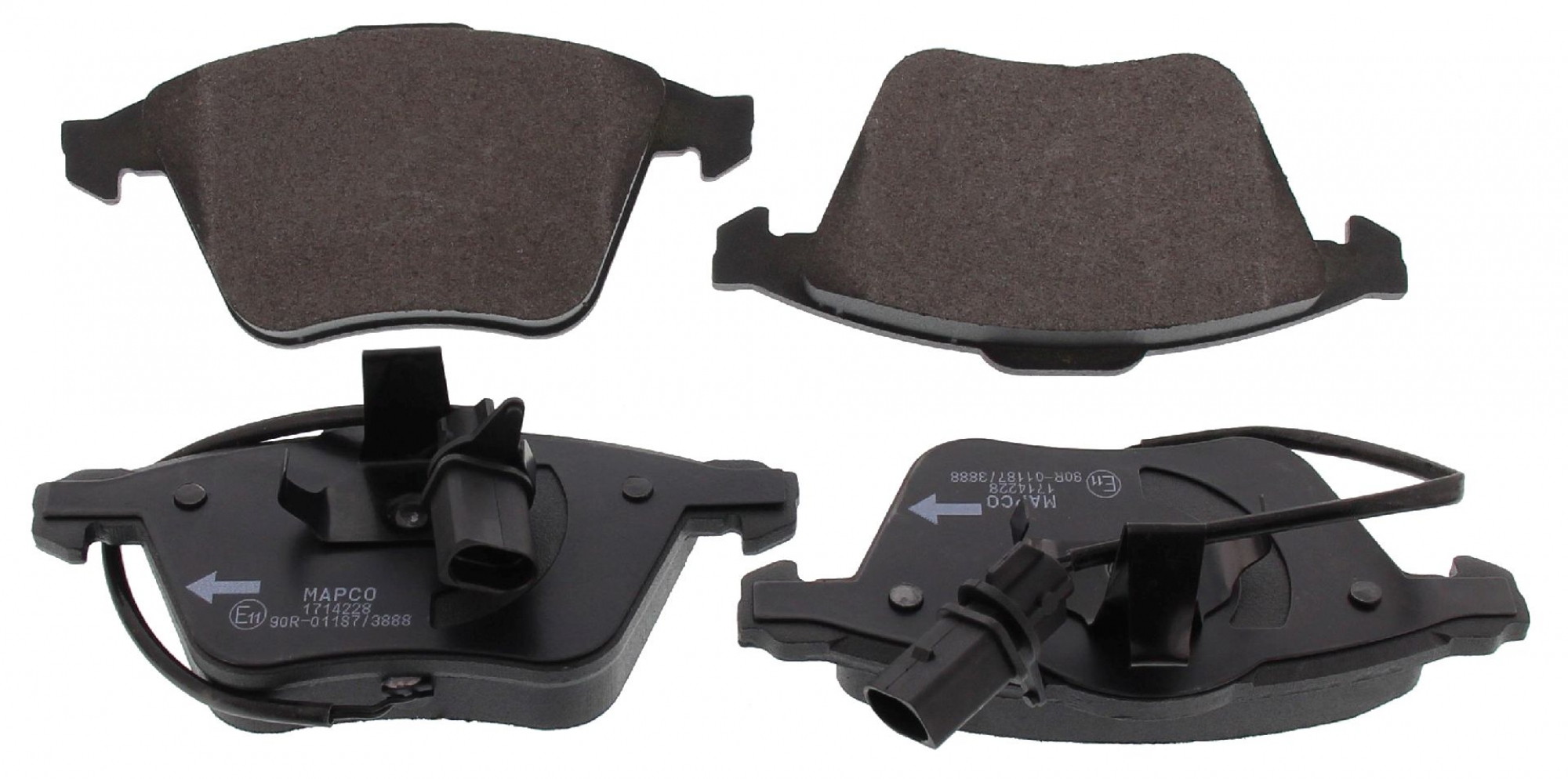 Bremsbelagsatz, Scheibenbremse, Vorderachse, AUDI