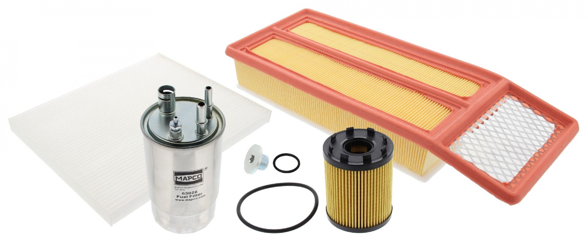 Filter-Satz, Fiat Doblo, Fiorino, Grande, Punto, Qubo