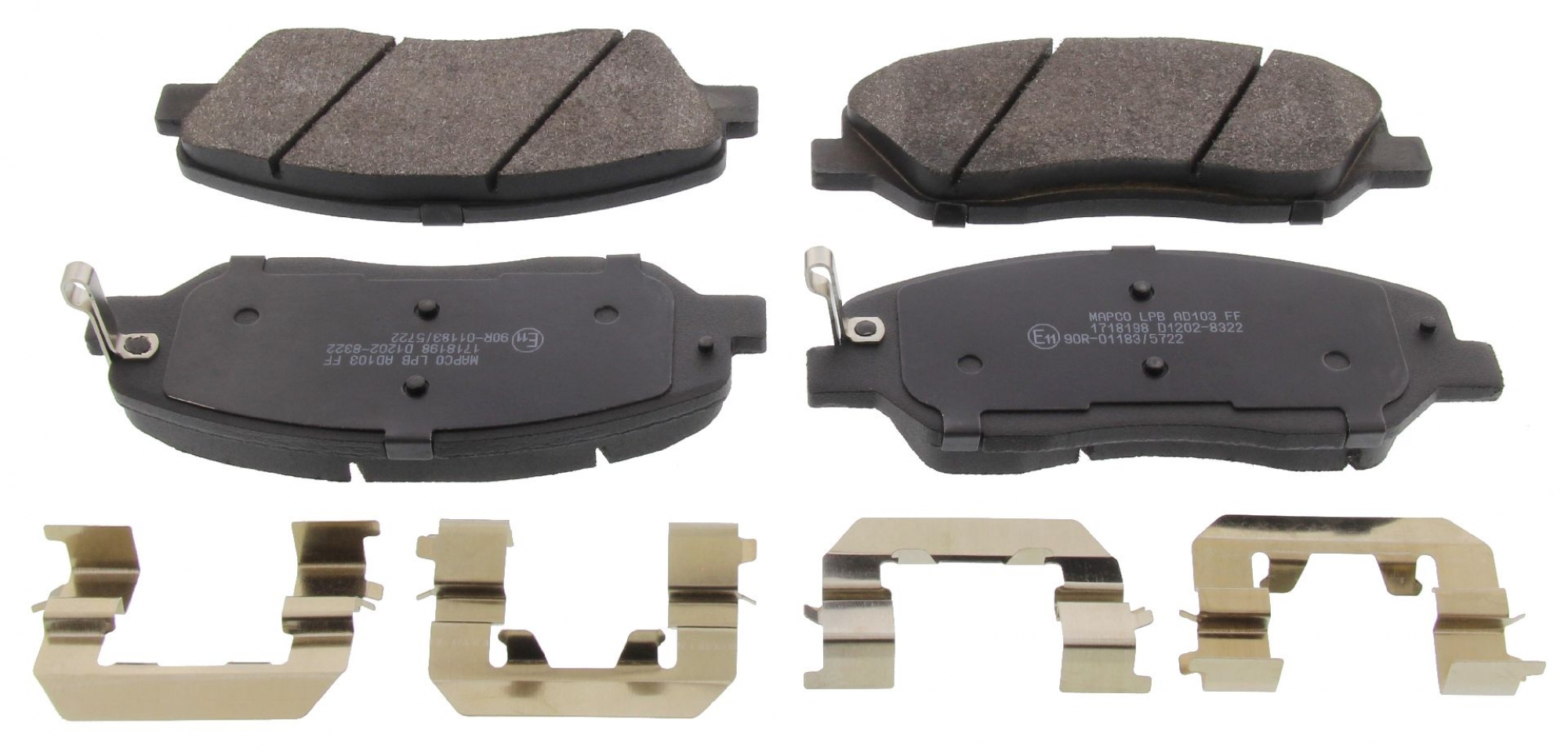 Bremsbelagsatz, Scheibenbremse, Vorderachse, HYUNDAI, KIA