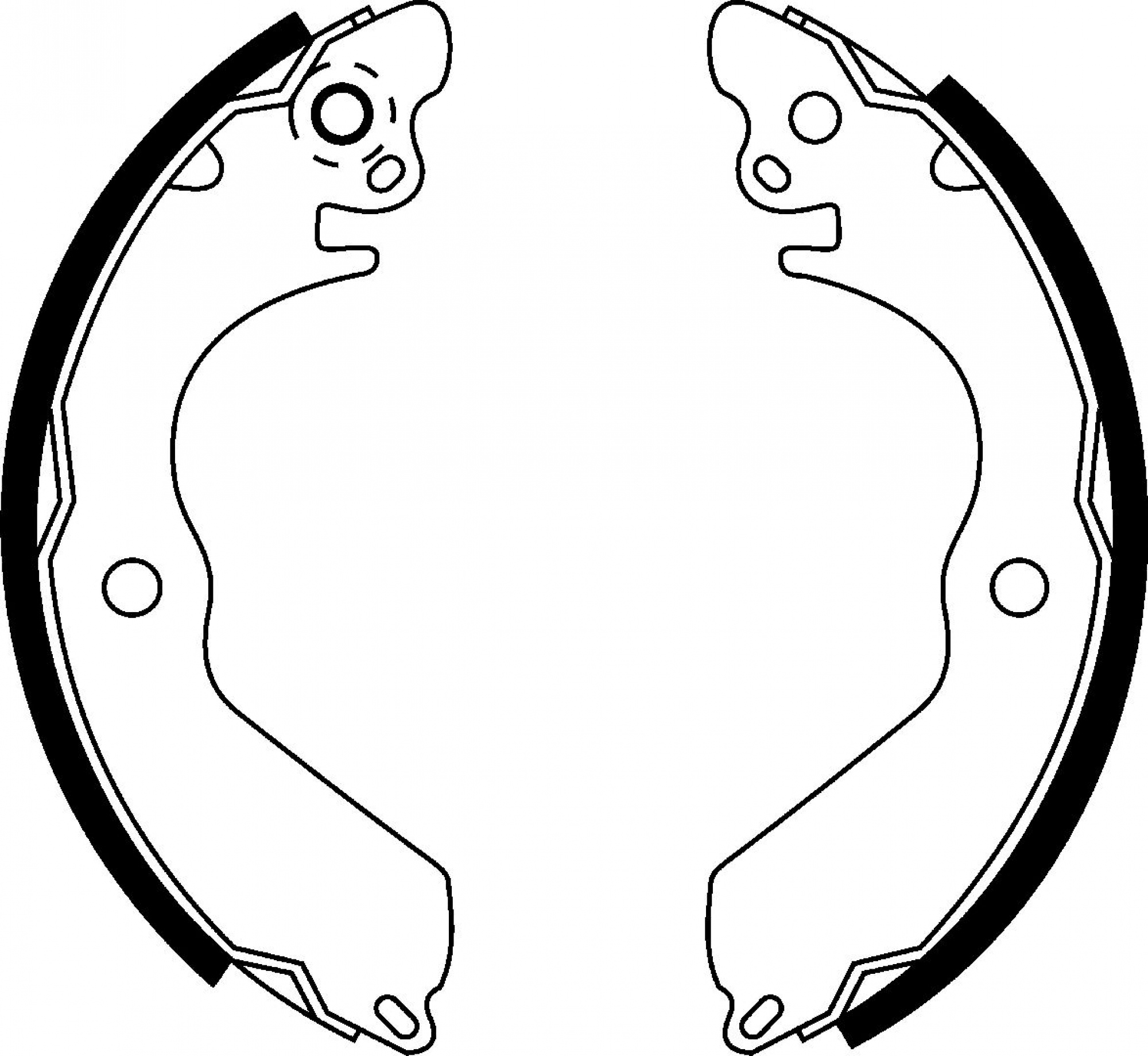 Bremsbackensatz, Hinterachse, MITSUBISHI, PROTON