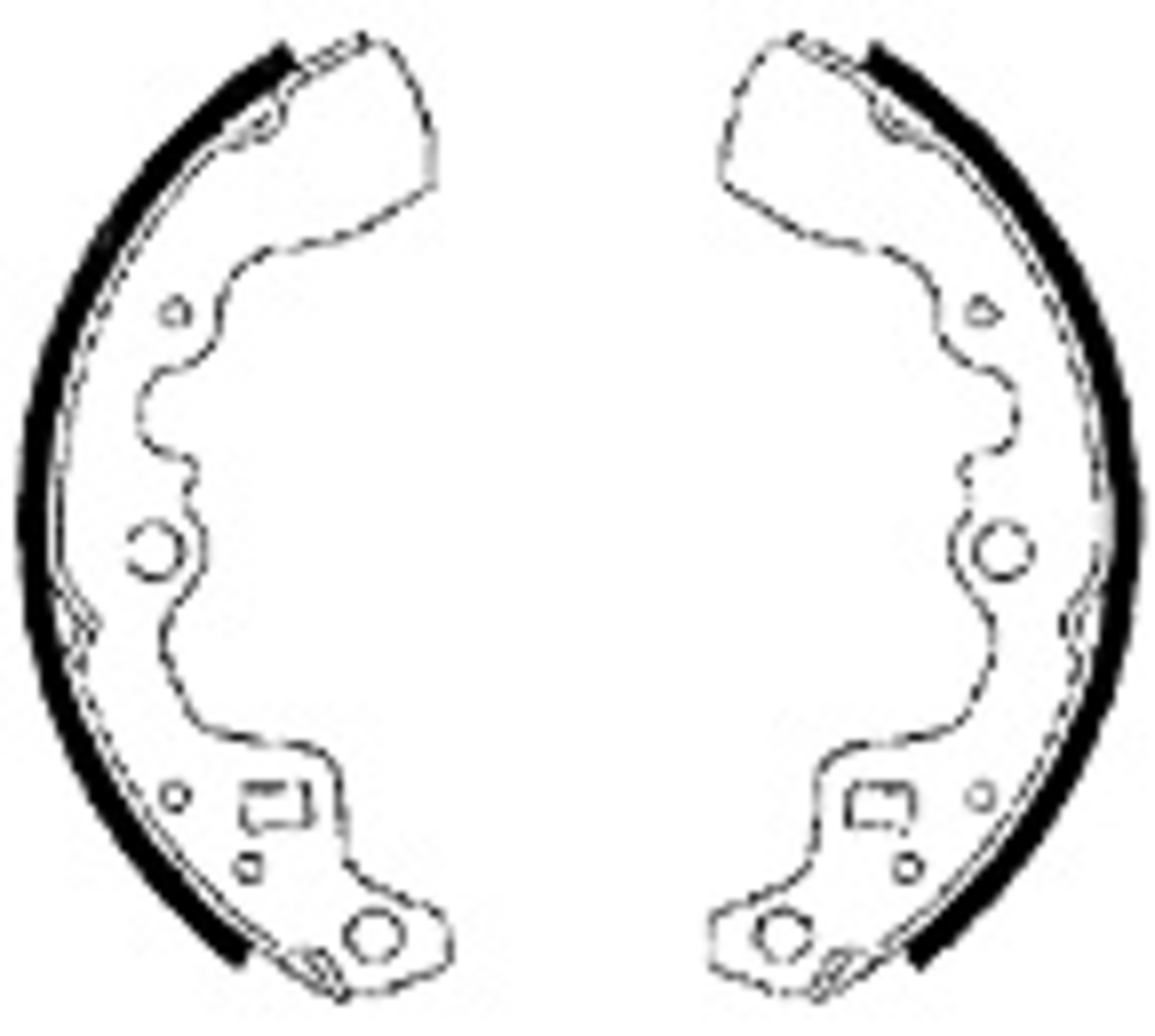 Bremsbackensatz, Hinterachse, SUZUKI