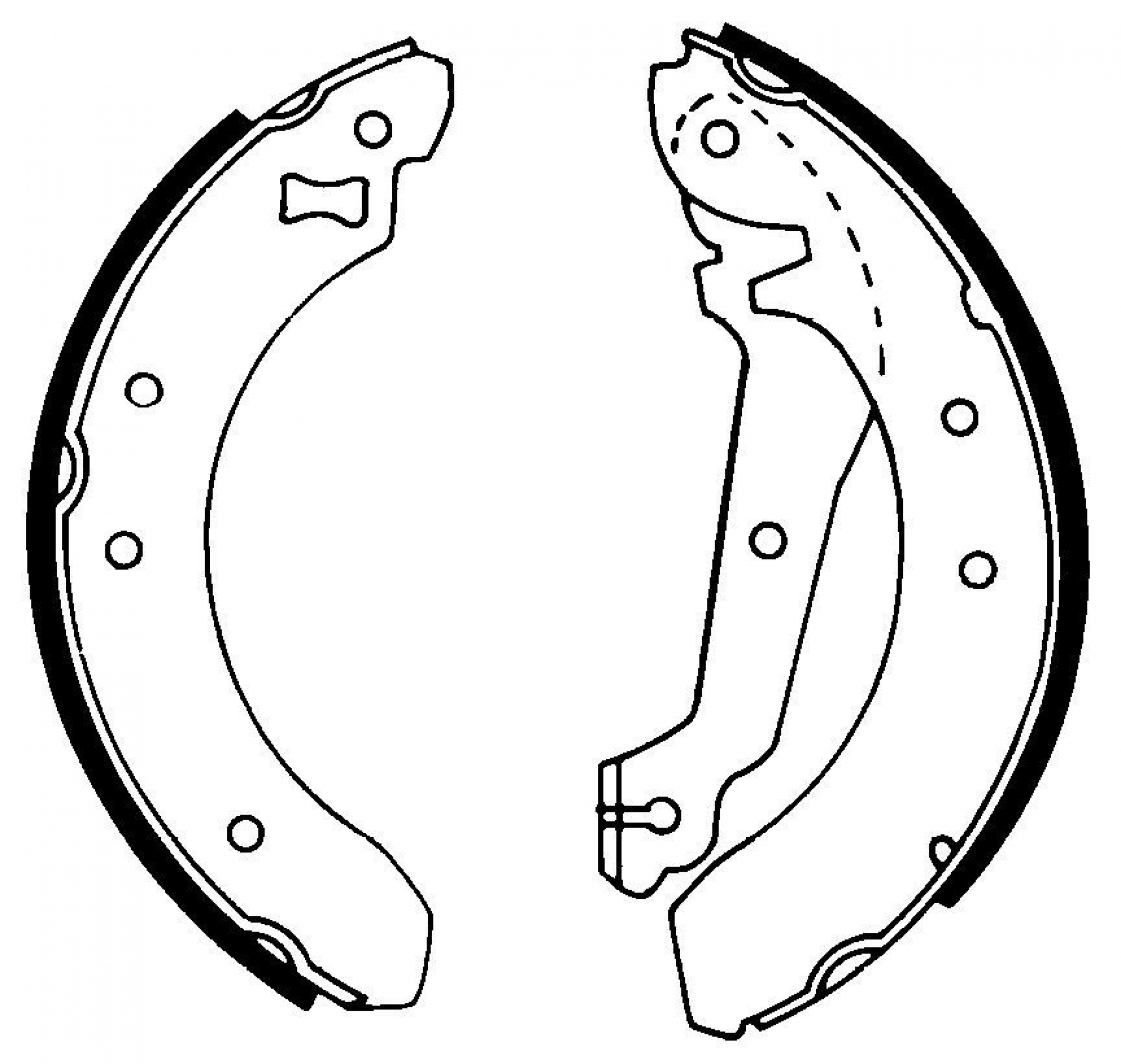 Bremsbackensatz, Hinterachse, FORD