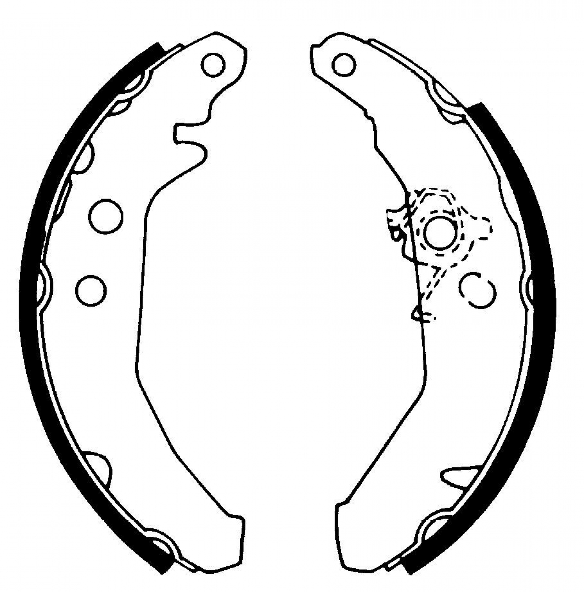 Bremsbackensatz, Hinterachse, FORD