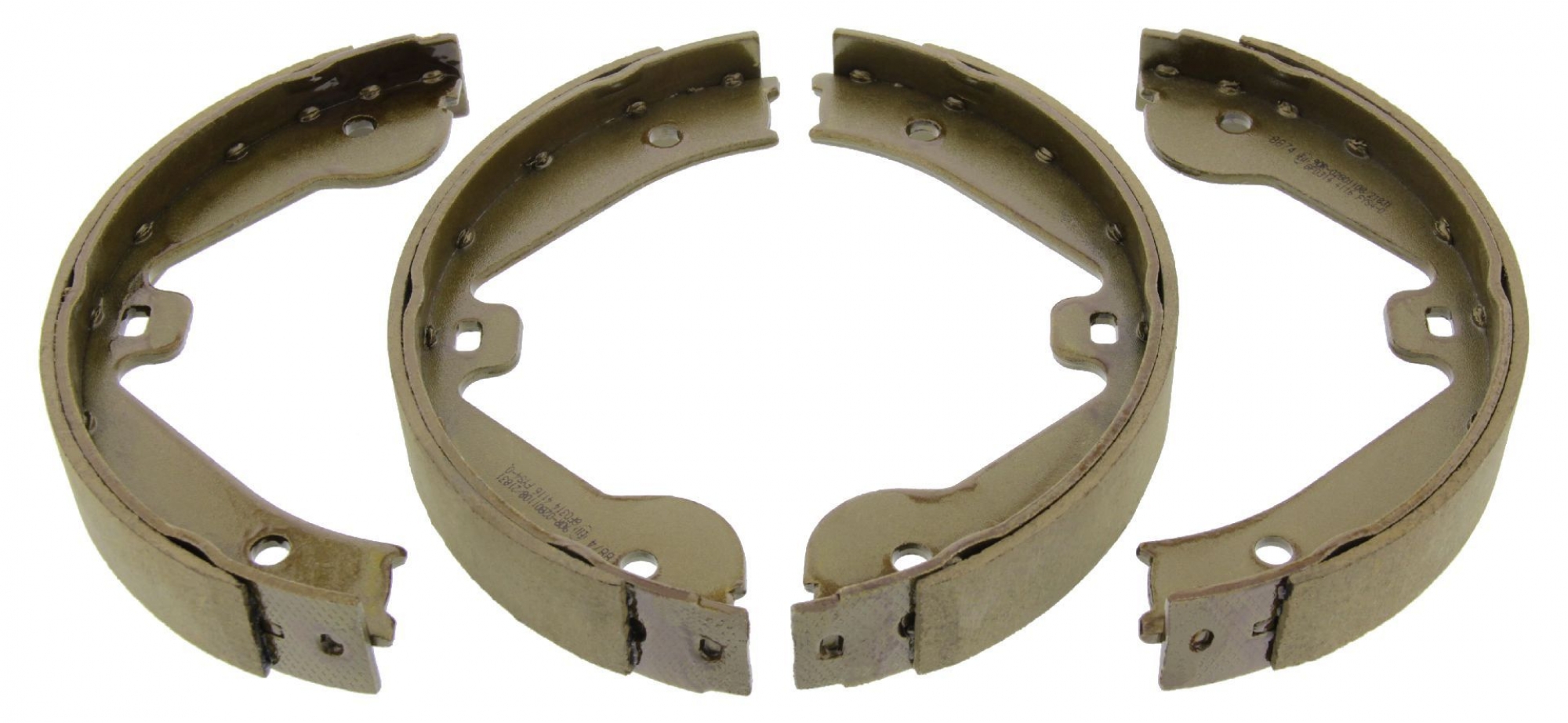 Bremsbackensatz, Feststellbremse, Hinterachse, AUDI, LAND ROVER, MERCEDES-BENZ, PORSCHE, VW