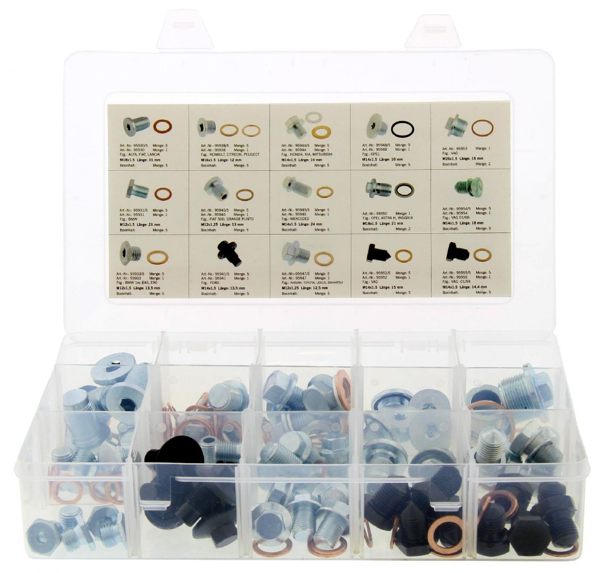 Universal-Ölablassschrauben-Set (69-teilig)