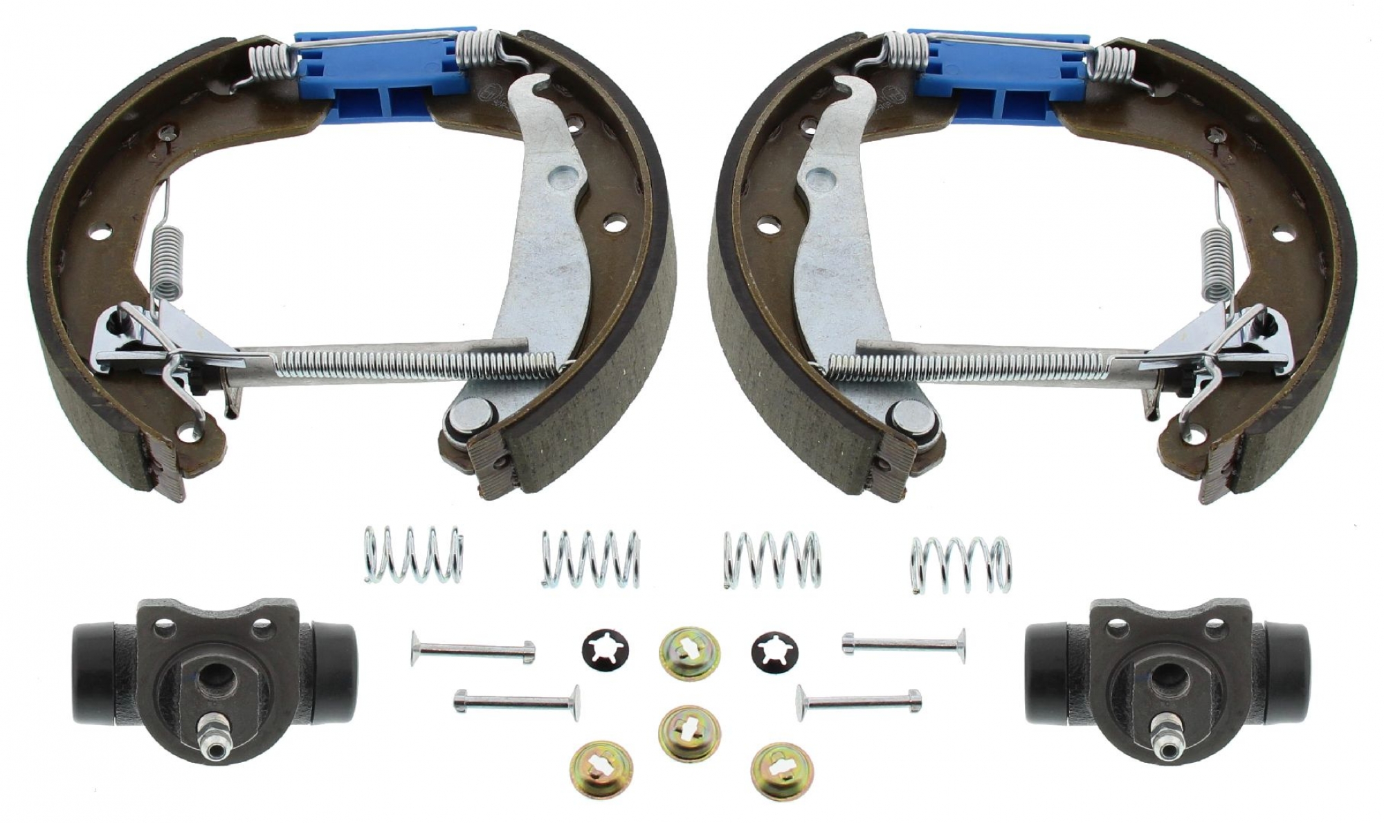 Bremsbackensatz, Trommelbremse, hinten, vormontiert, Opel Corsa B + C, Astra F, ohne ABS