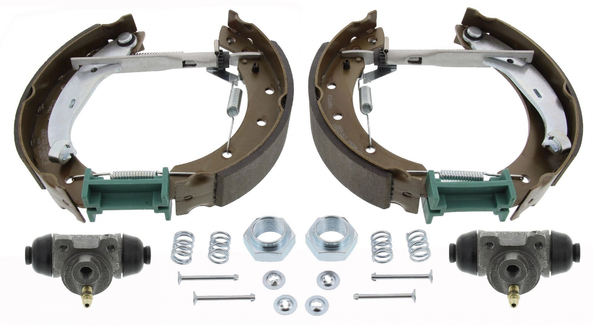 Bremsbackensatz, Hinterachse, Satz, CITROËN, PEUGEOT, RENAULT