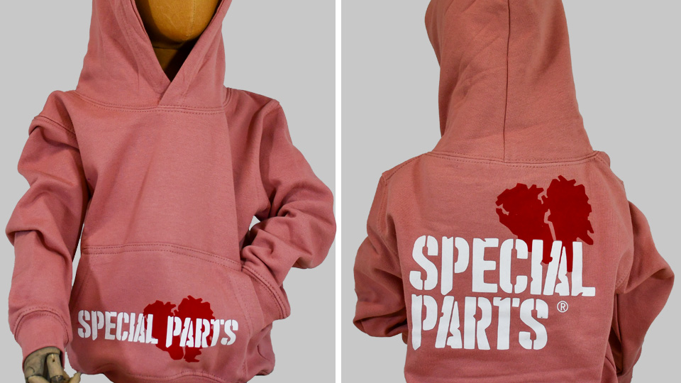 Hoodie Kids / Special Parts / dusty pink / 65% Baumwolle / 35% Polyester