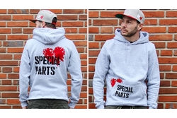 Hoodie / Special Parts / ash/grau