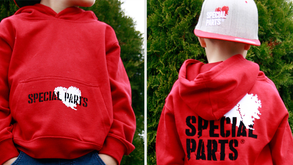 Hoodie Kids / Special Parts / rot