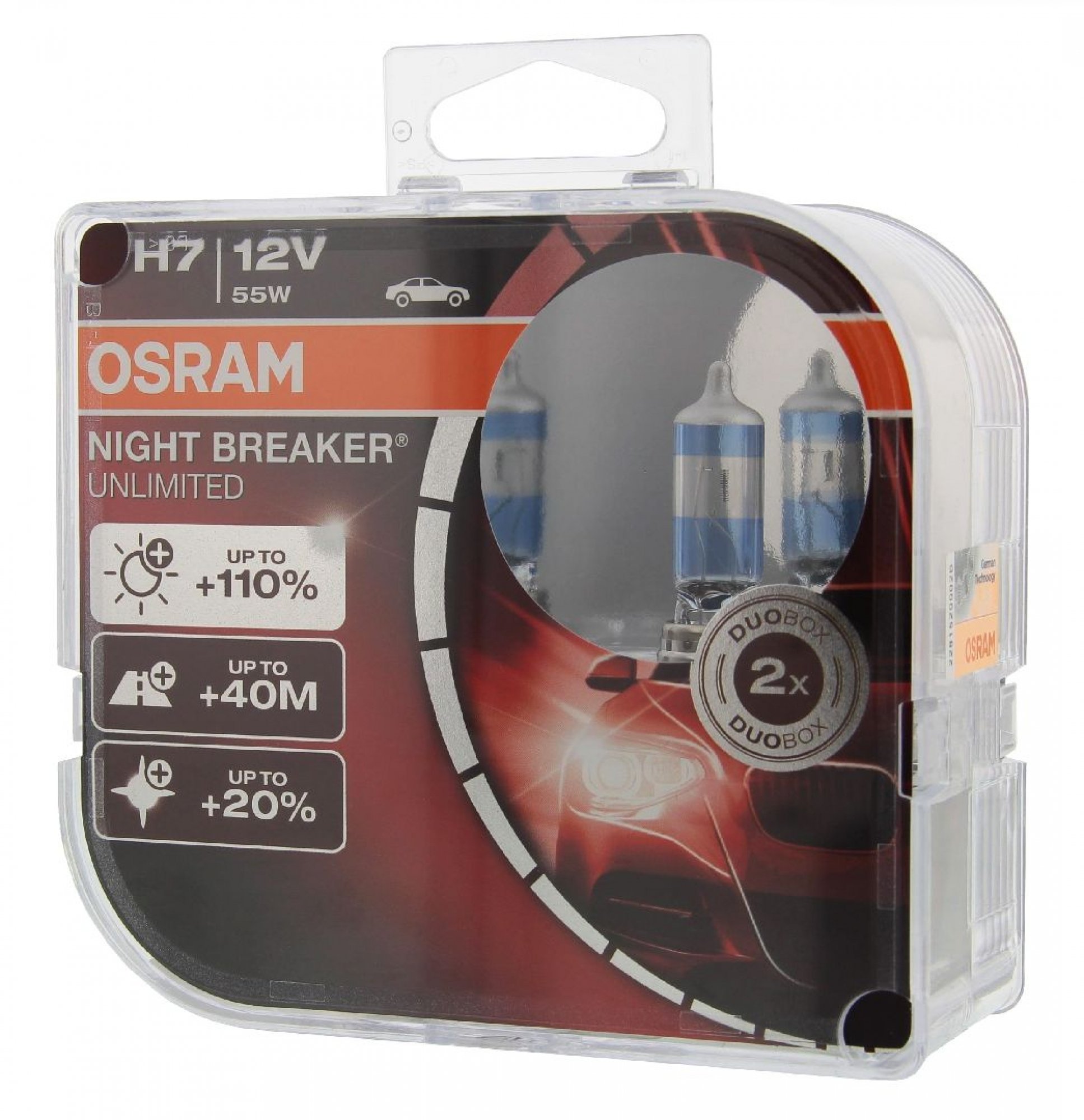 OSRAM NIGHT BREAKER UNLIMITED (64210NBU-HCB), H7, Glühlampe, Fernscheinwerfer